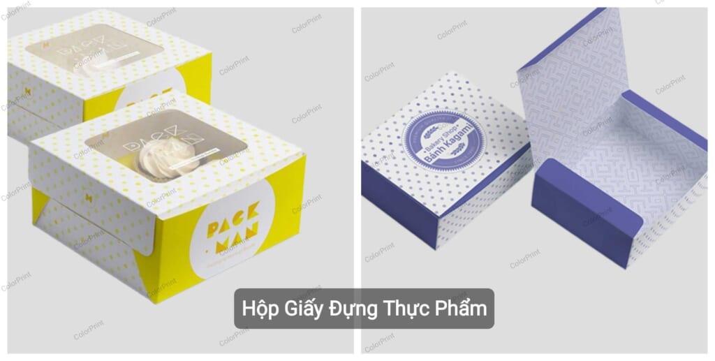 hộp giấy đựng thực phẩm