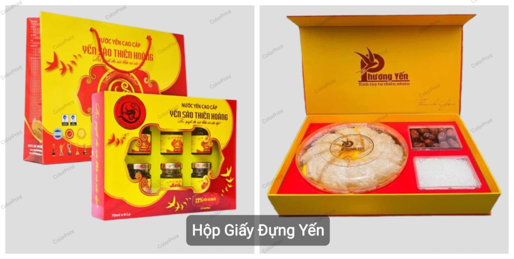 hộp giấy đựng yến