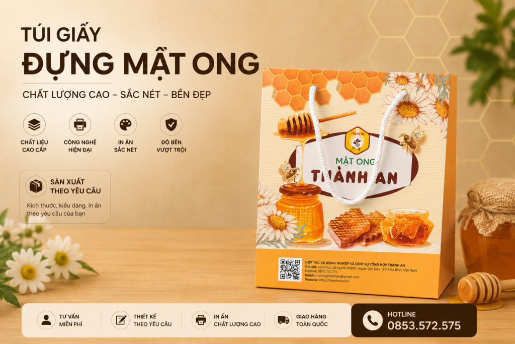 Túi giấy đựng mật ong