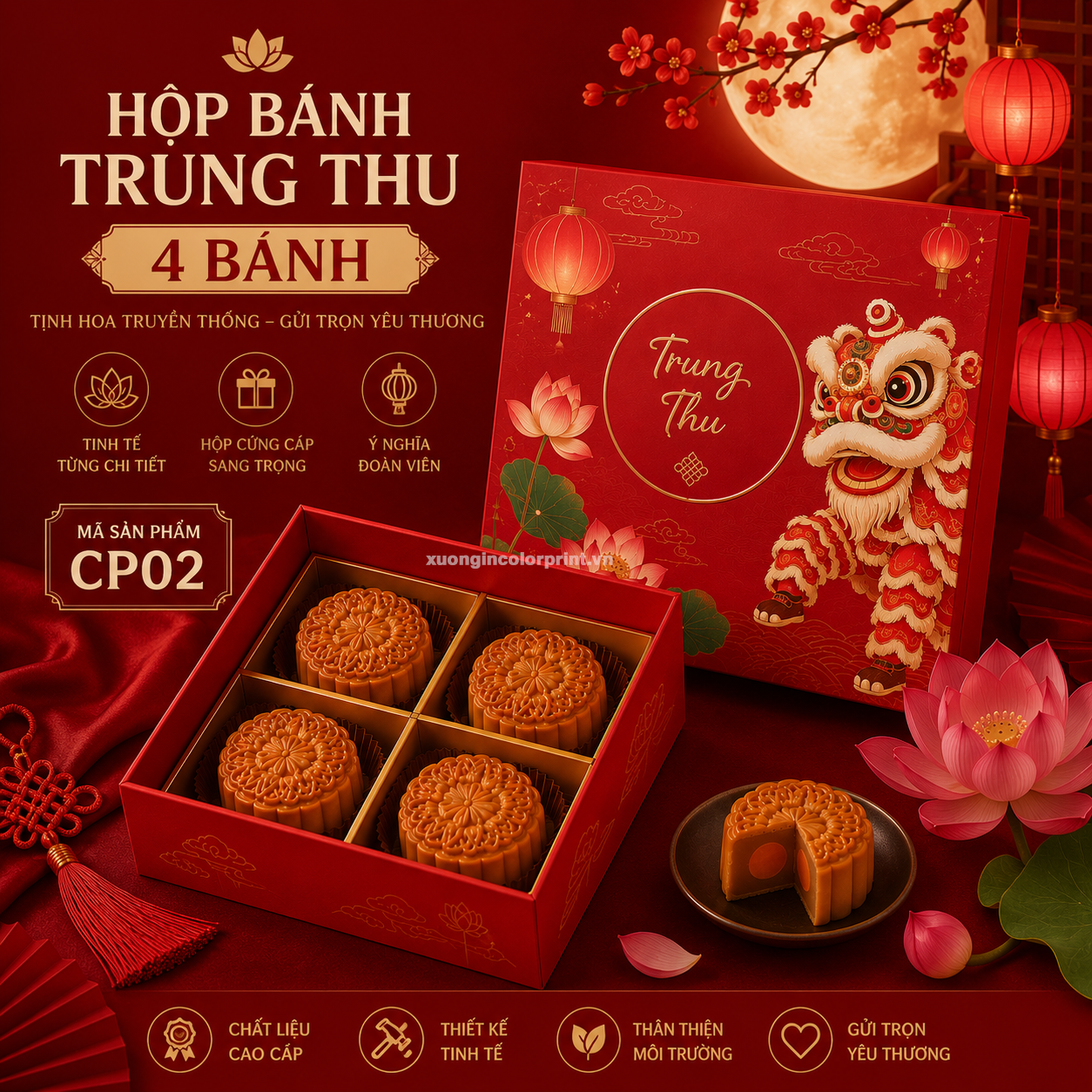 Mẫu hộp bánh trung thu đẹp CP02