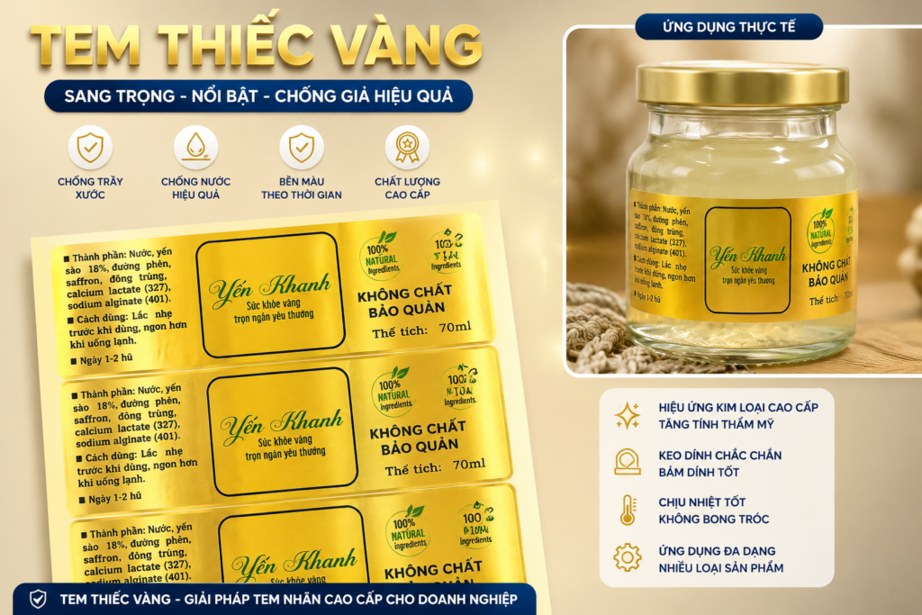 Tem thiếc vàng