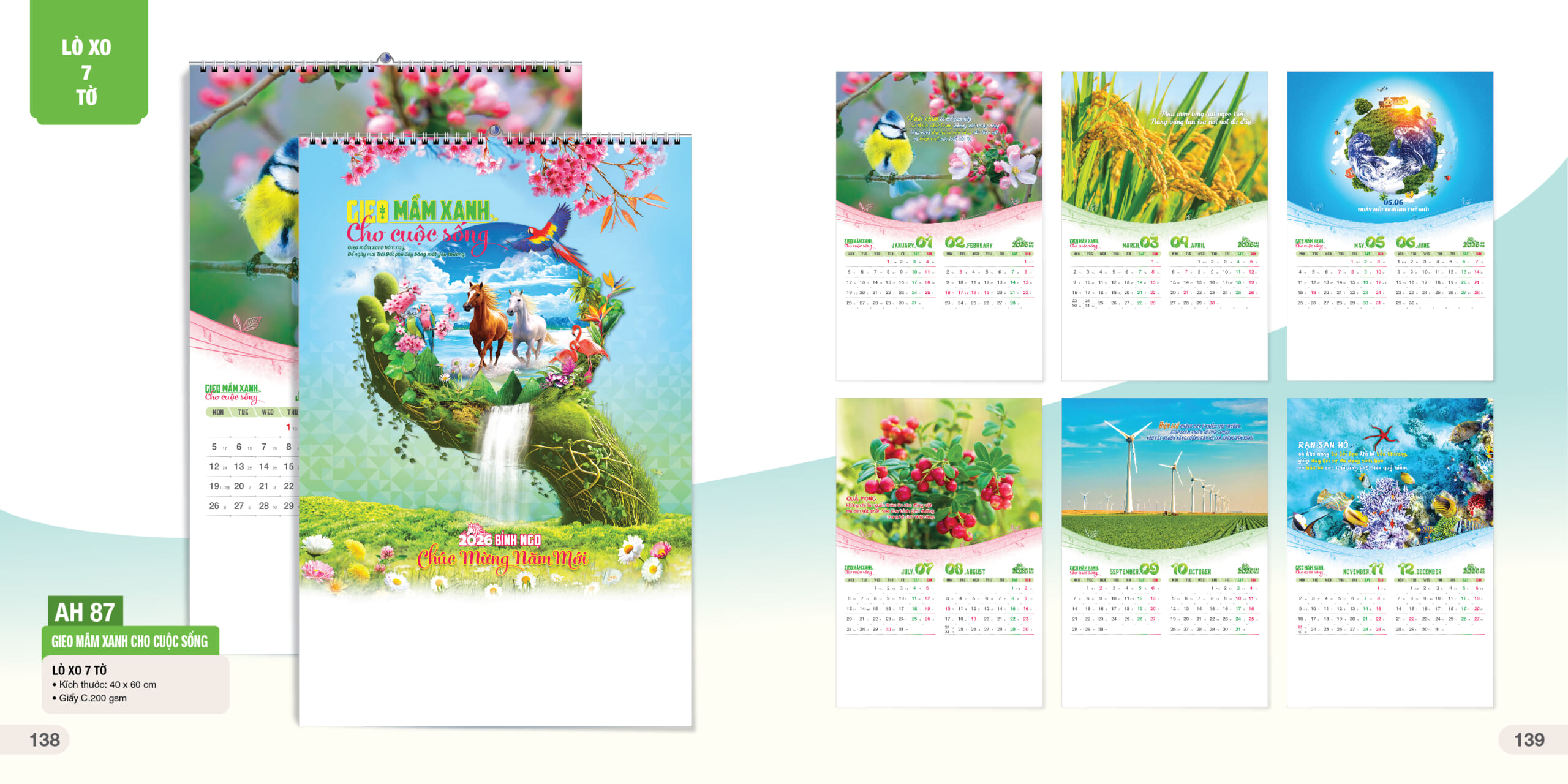 Lịch treo tường AH87