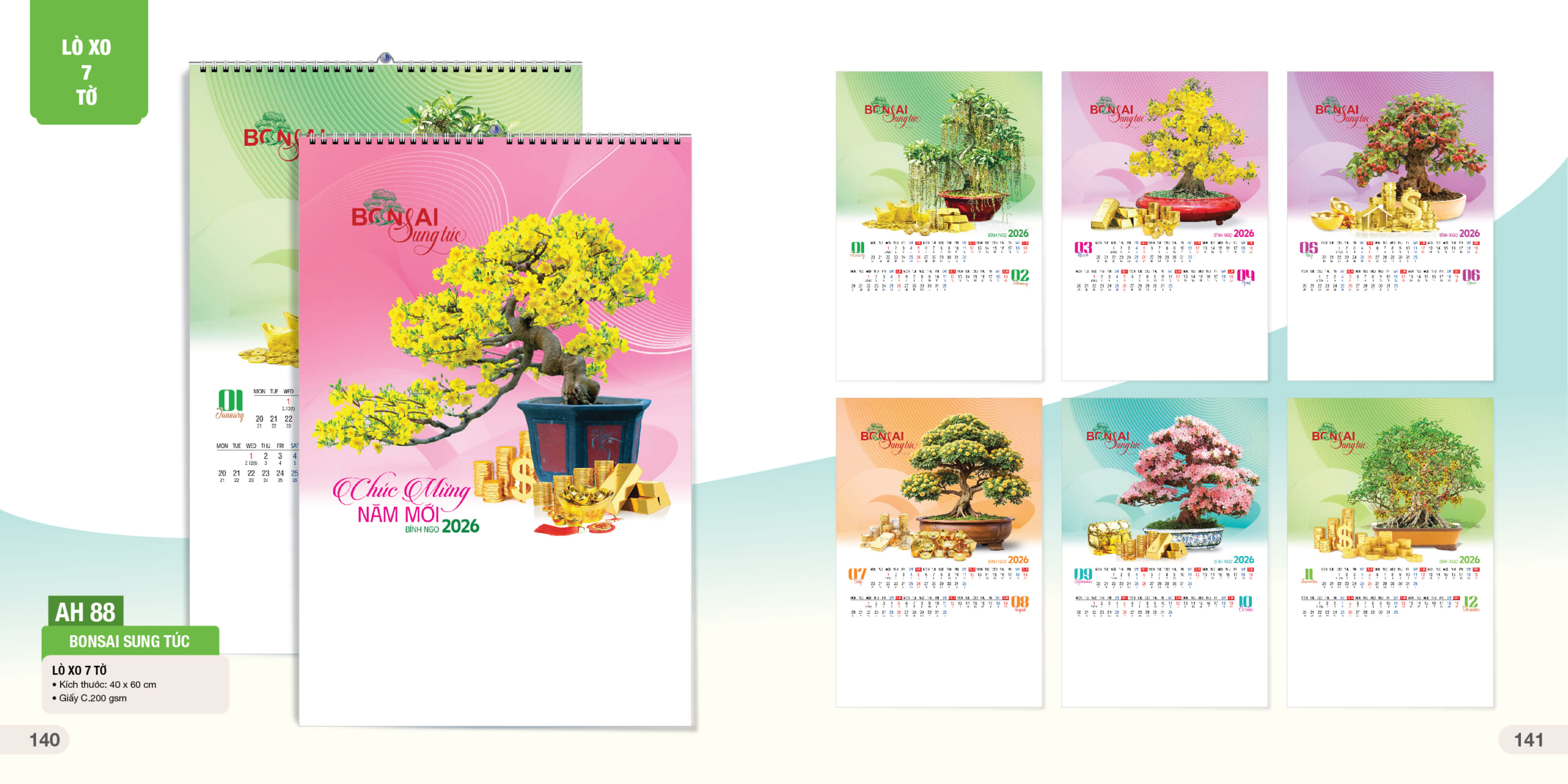 Lịch treo tường AH88