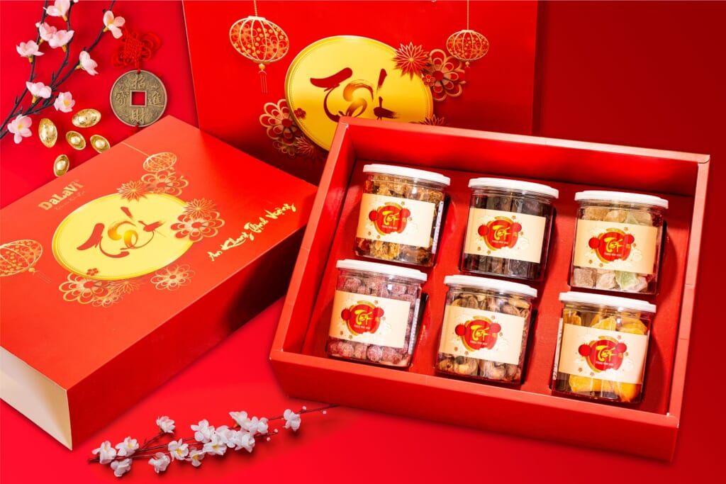 Hộp quà tết chất liệu giấy ivory quy cách hộp bao diêm