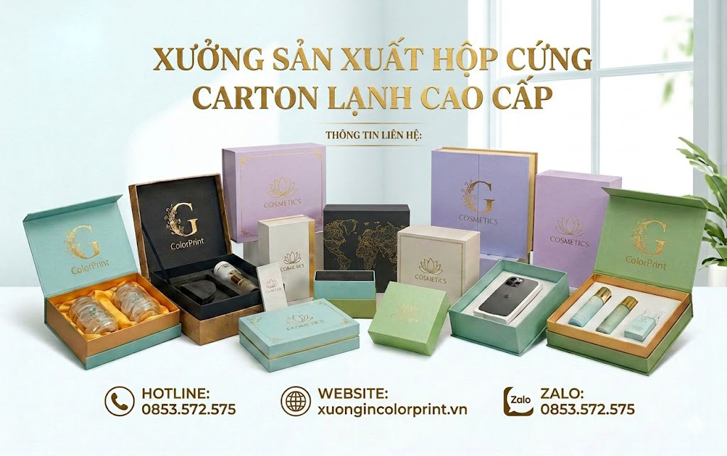 xưởng sản xuất hộp cứng