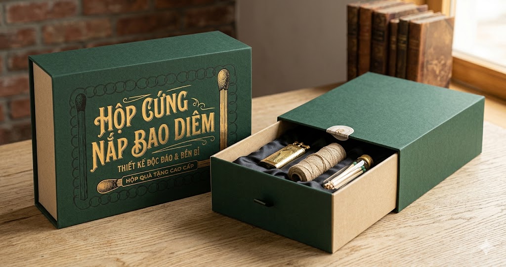 Hộp carton lạnh quy cách hộp bao diêm