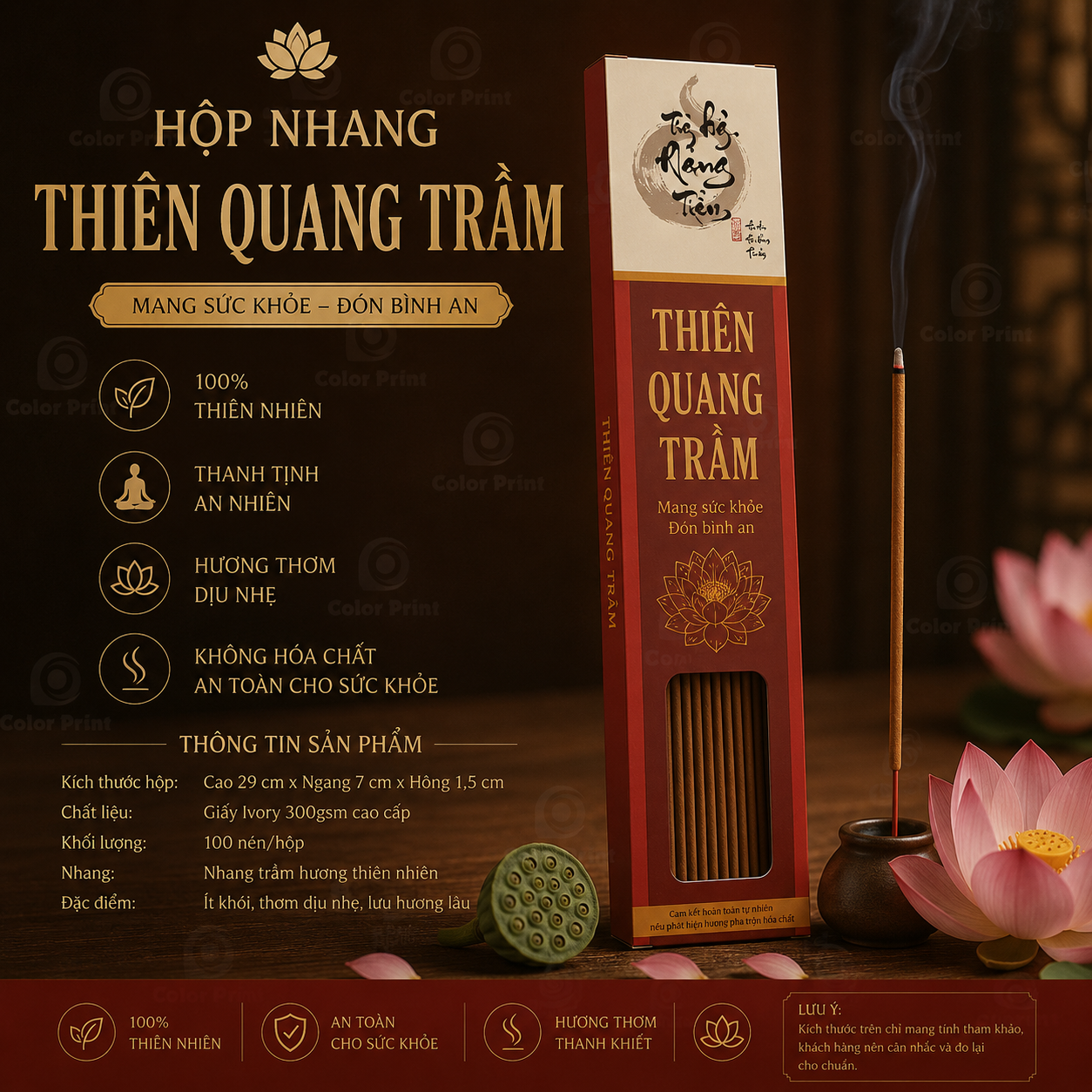 Mẫu hộp nhang thiên quang trầm